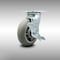 Service Caster 6 Inch SS Thermoplastic Rubber Swivel Caster with Roller Bearing and Brake SCC SCC-SS30S620-TPRRD-TLB - alternate 1